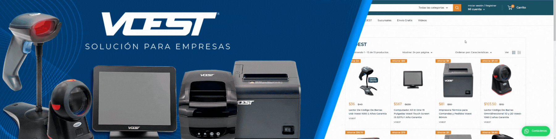 Impresora Térmica de Etiquetas Autoadhesivas Voest 20 - 82mm