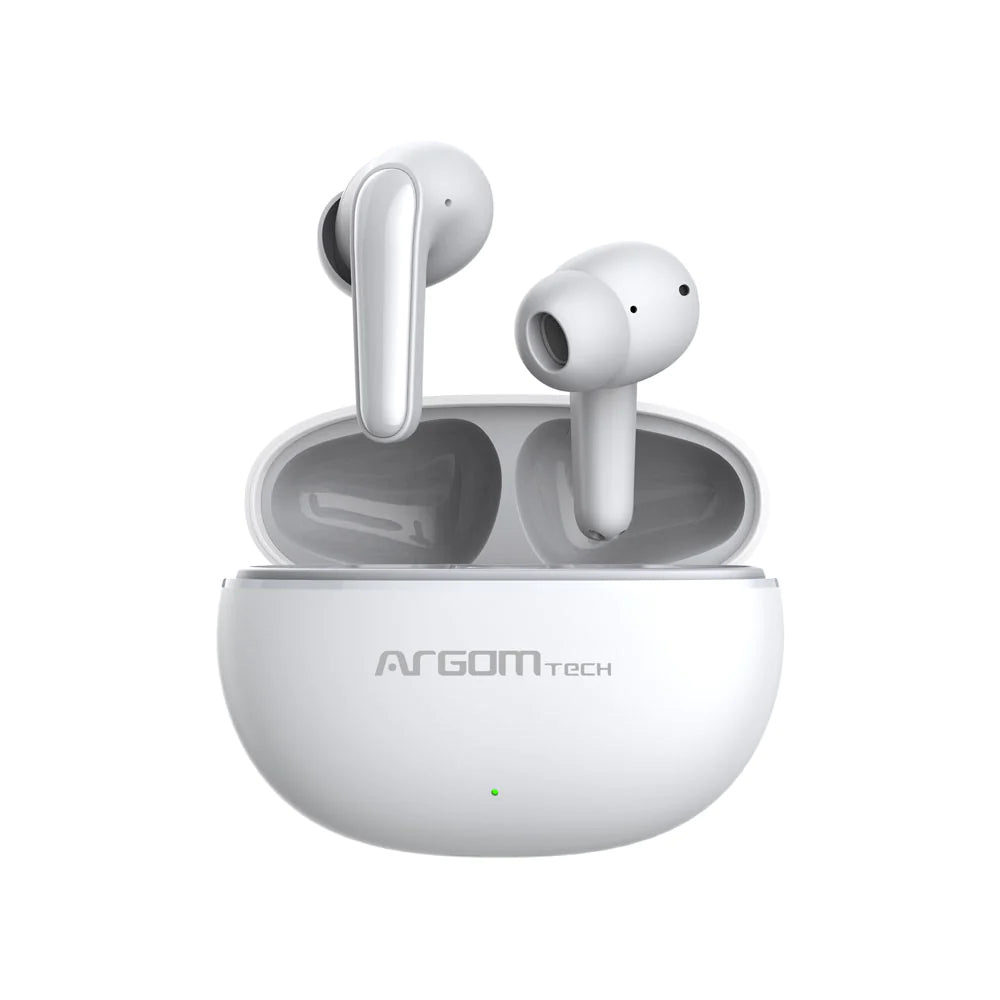 Audífonos Inalámbrico Bluetooth Argomtech SkeiPod Enc E20 Blanco (+IVA)