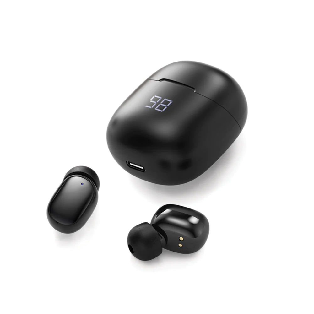Audífonos Inalámbrico Bluetooth Argomtech Skeipods Enc E66 Negro (+IVA)