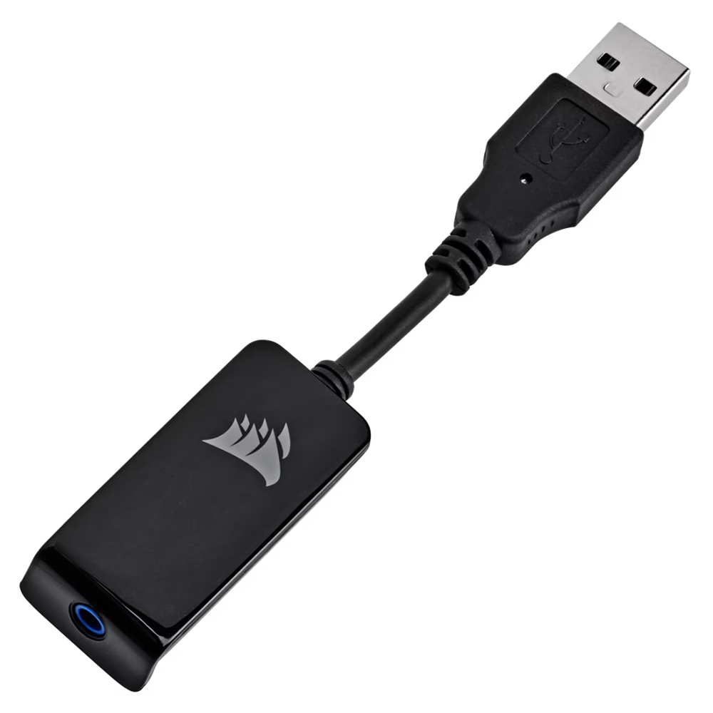 Audífono con Micrófono Corsair Gaming HS65 Surround 3.5mm con Adapt. USB Negro