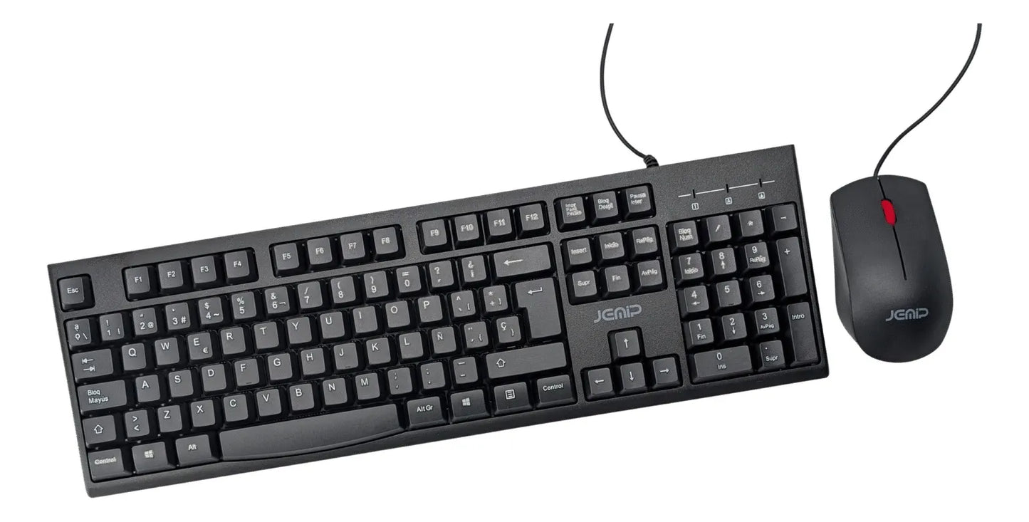 Combo Teclado Y Mouse Usb Español Jemip Jpkm-100 (+IVA)