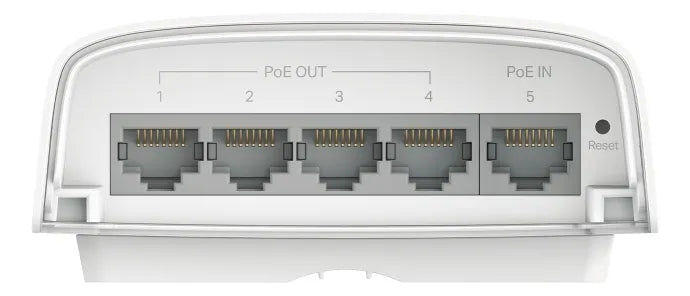 Switch Omada Smart 5 Puertos Gigabit 1 PoE++ IN Y 4 Entradas PoE+ OUT Para Exterior | SG2005P-PD