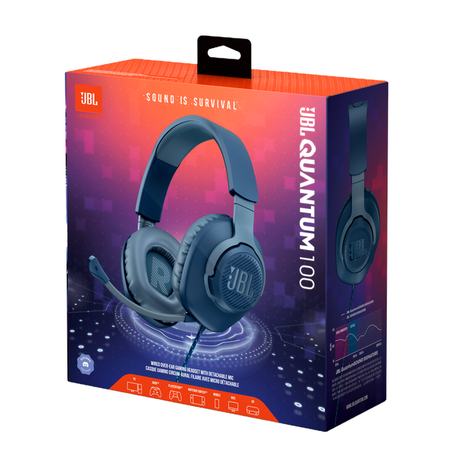 Audifono Gaming con Microfono JBL Quantum 100 Azul