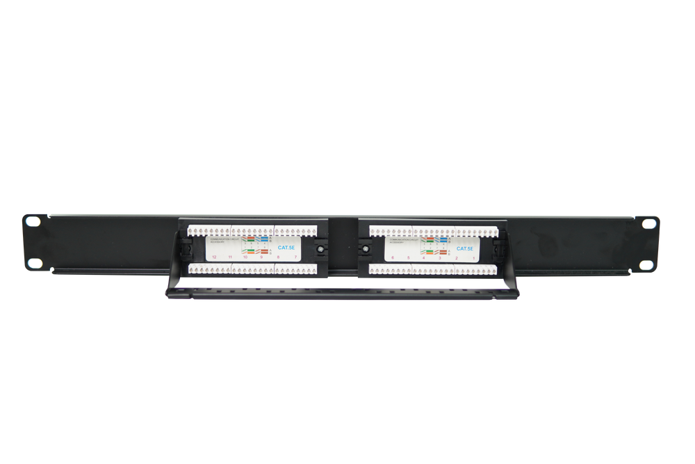 Patch Panel 12 Puertos Cat 5e Rackeable Netlinks (+IVA)