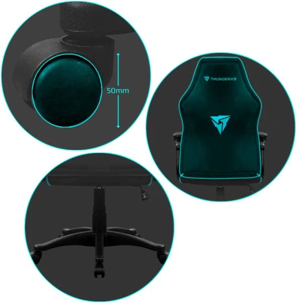 Silla Aerocool Gaming ThunderX3 EC1 Negro y Blanco