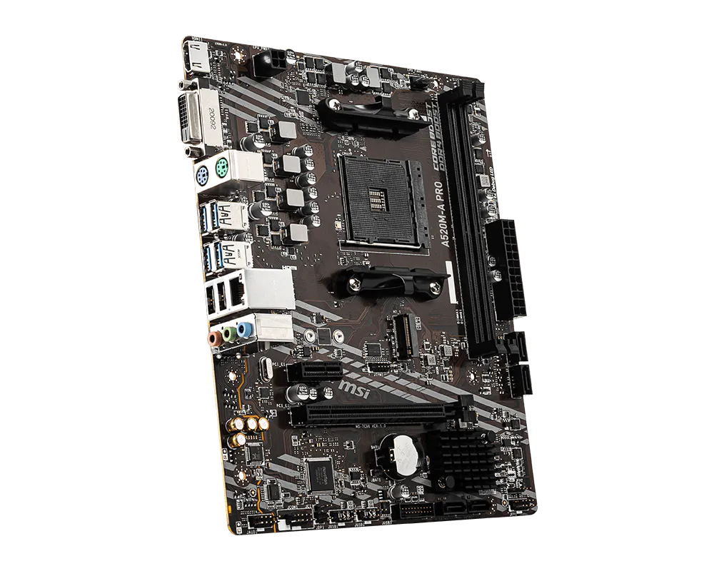 Tarjeta Madre MSI A520M-A PRO MATX SOCKET AMD4 DDR4 HDMI-DVI