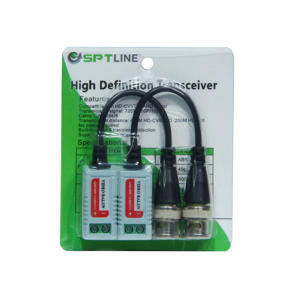 Video Balun Pasivo 1080p HD-CVI/TVI/AHD Sptline (+IVA)