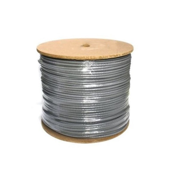 Cable Utp Ftp 4 Pares Trenzado Cat 6 100% Cobre Color Gris Para Interior