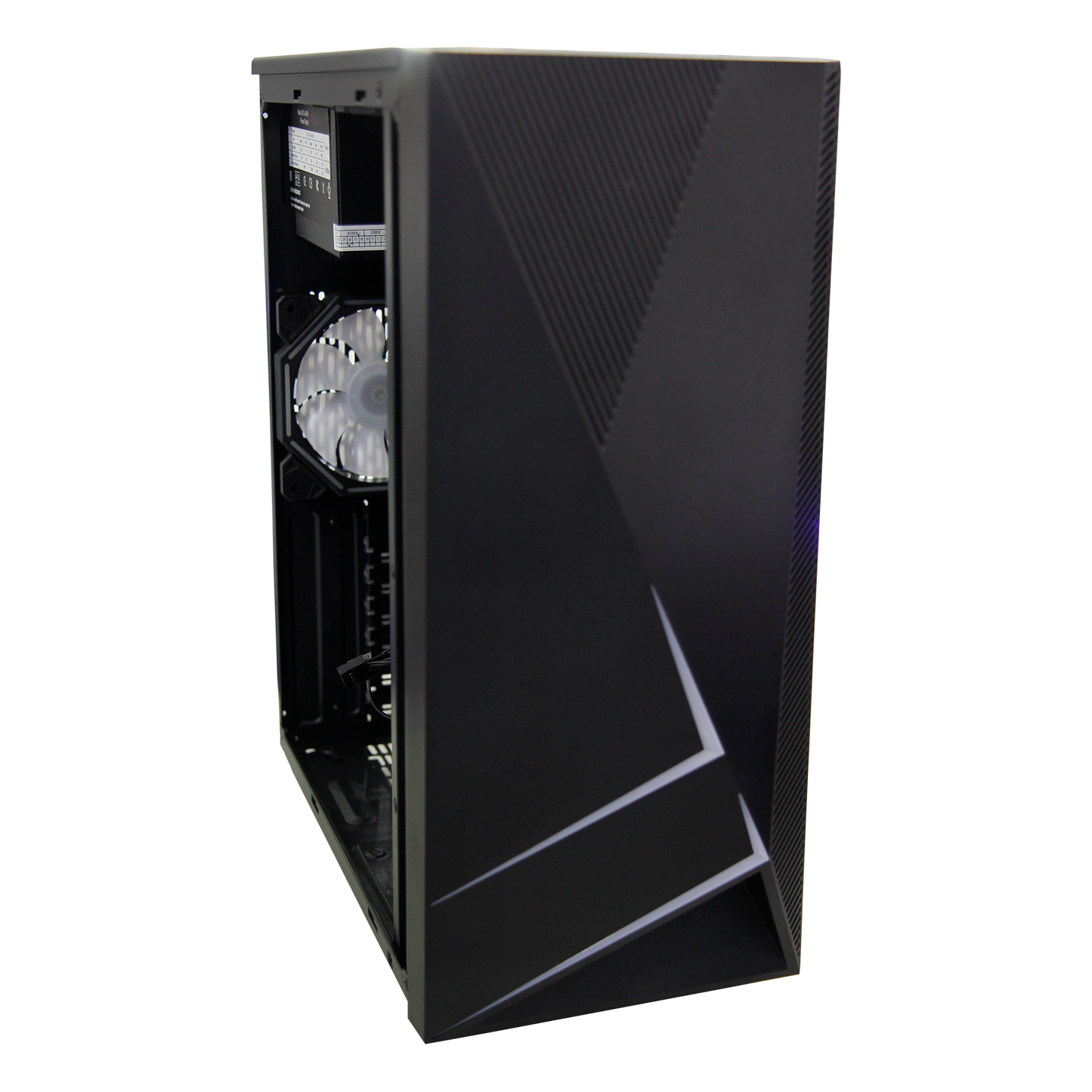 Case Atx Gamer Rgb Negro + Fuente De Poder 400w + Fan Cooler (+IVA)