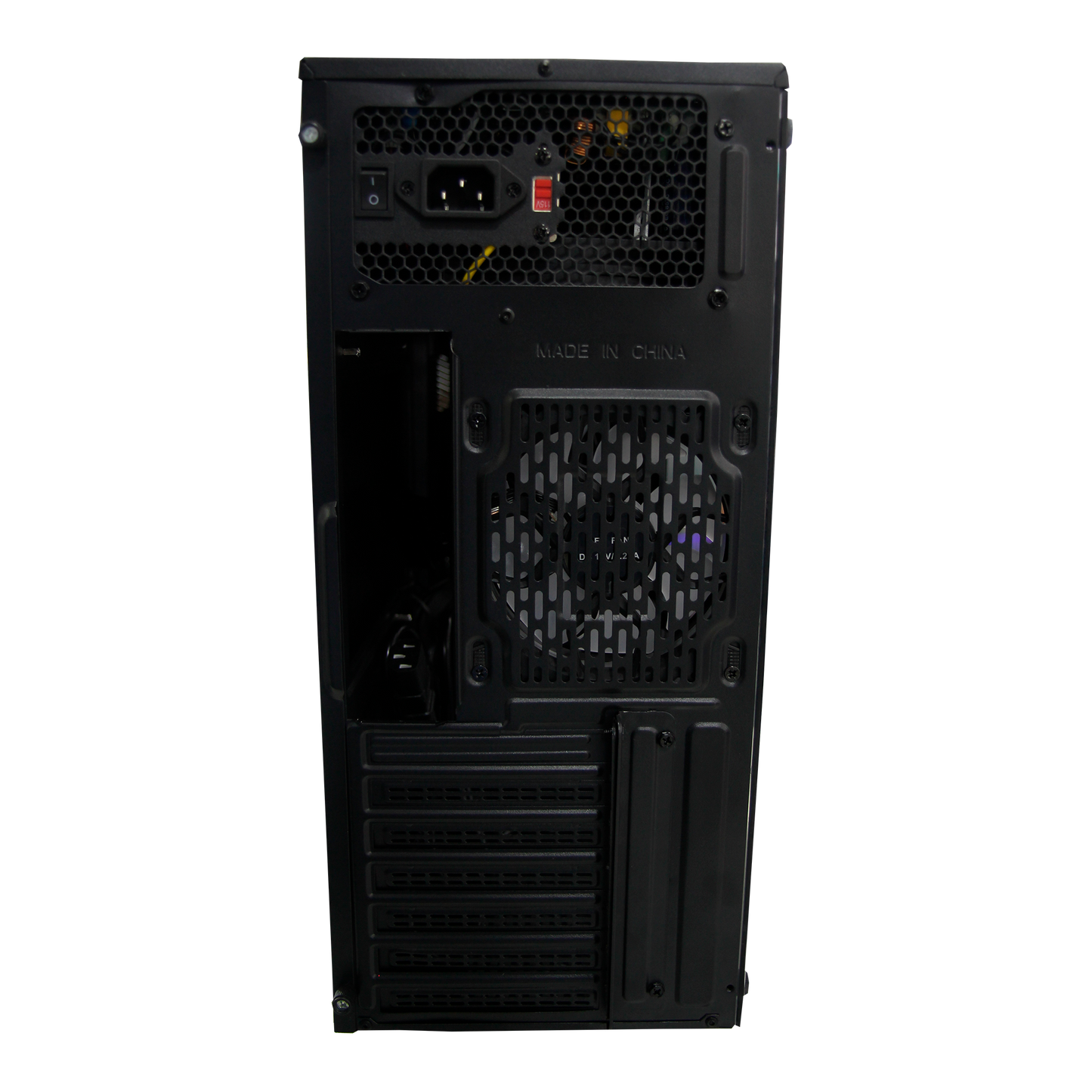 Case Atx Gamer Rgb Negro + Fuente De Poder 400w + Fan Cooler (+IVA)