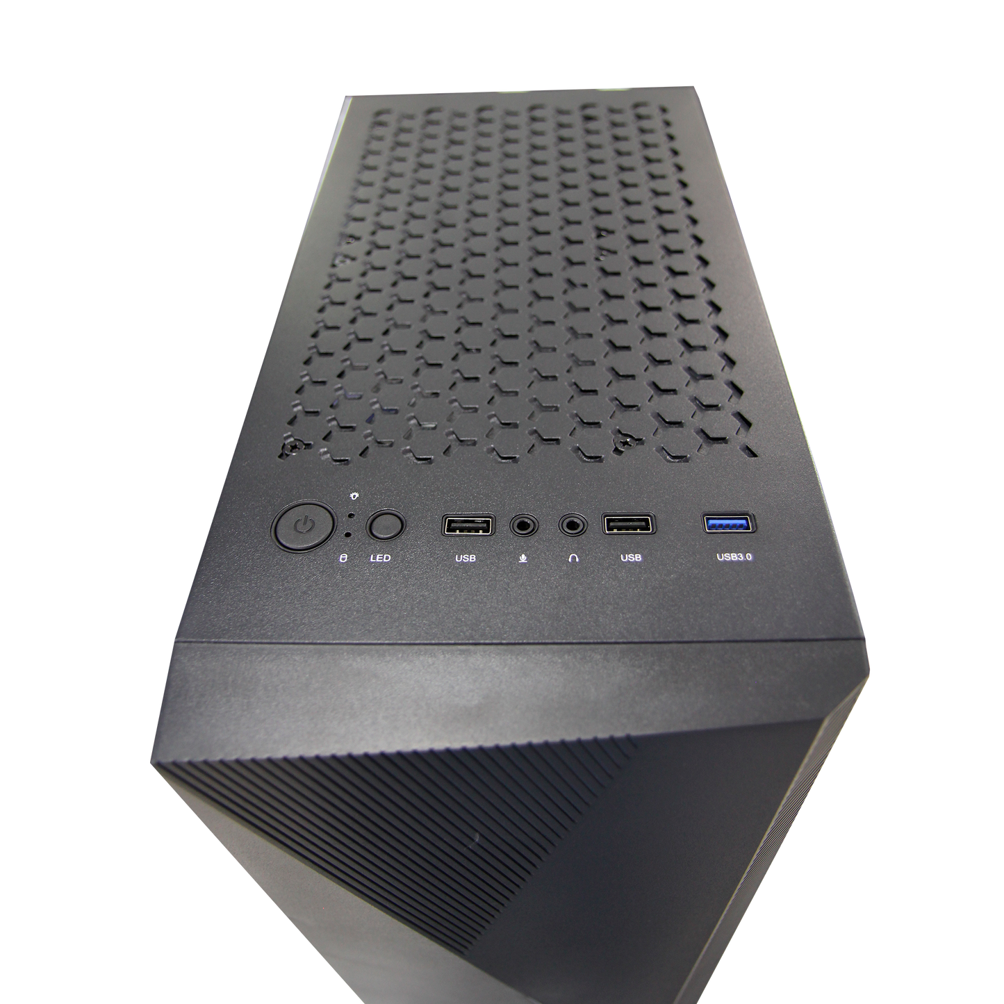 Case Atx Gamer Rgb Negro + Fuente De Poder 400w + Fan Cooler (+IVA)