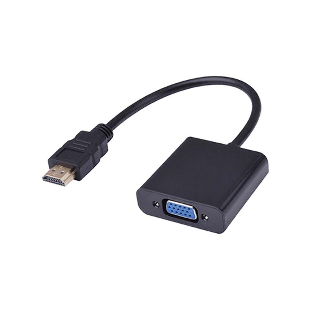 Convertidor / Adaptador HDMI a VGA + audio (incluye cable) - Tecnopura