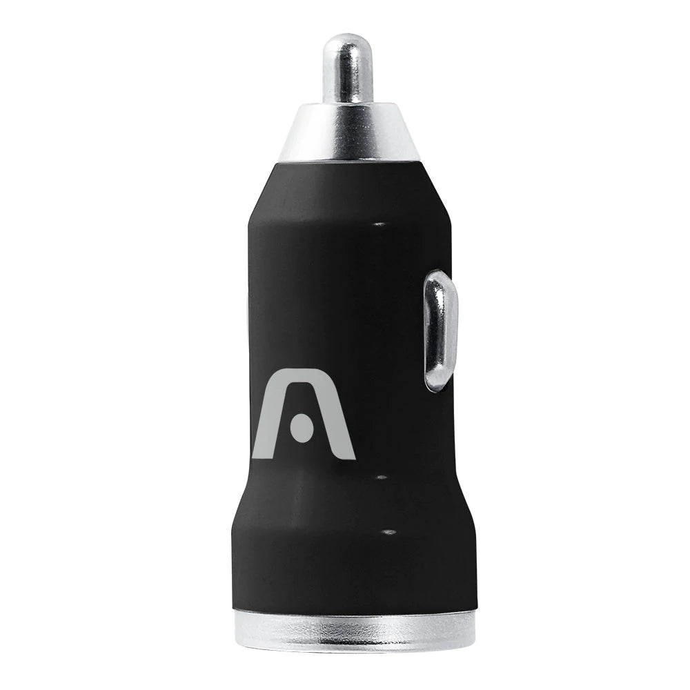 Cargador De Carro Dual 1 Y 2.1 A Argom Tech Negro (+IVA)