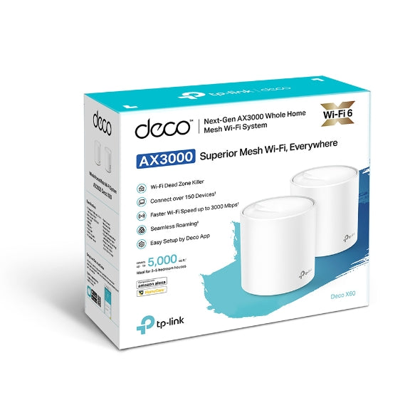 Router Deco X60 Tp-link Pack De 2und Ax 3000 Wifi 6 (+IVA)