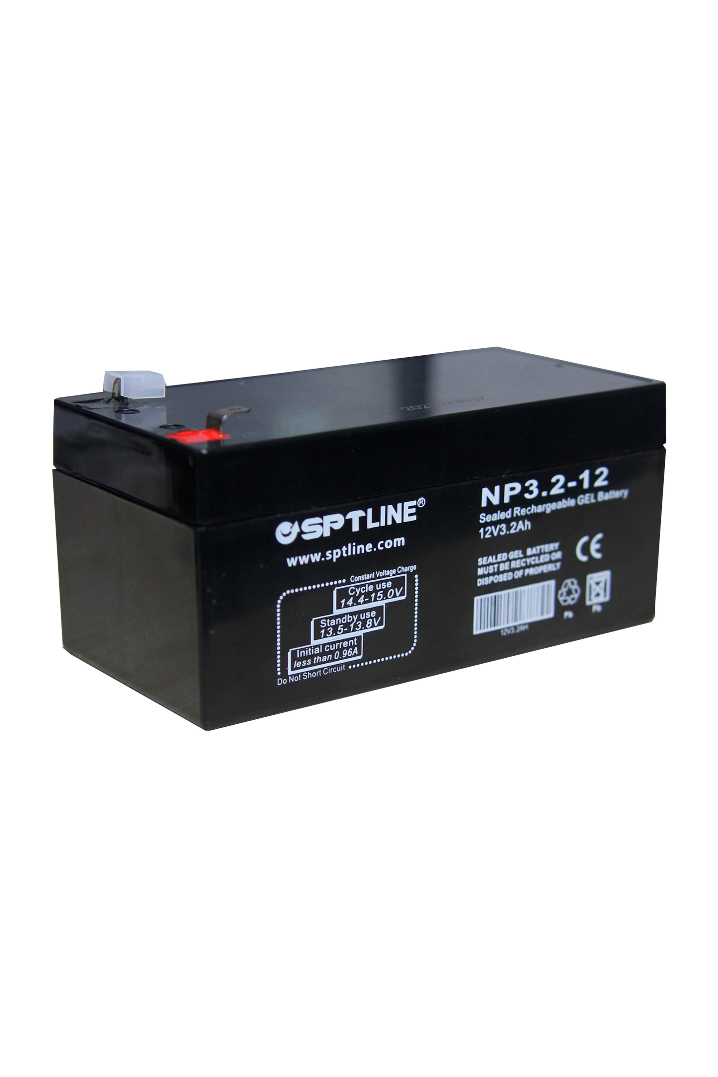 Batería Pila 12v 3.2ah Recargable Sptline Ups Cerco eléctrico (+IVA)