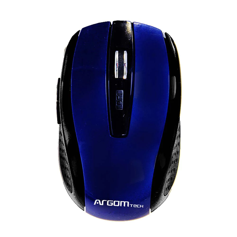 Mouse Óptico Inalámbrico 2.4ghz Usb 6 Botones Ms32 Argom Tech Azul (+IVA)