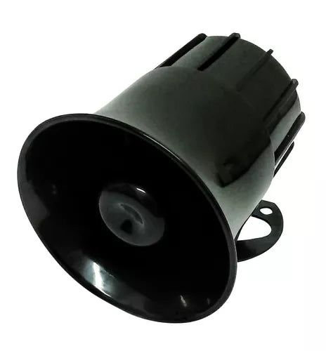 Sirena De 1 Tono Negra 20w 30w 6 Meses De Garantía