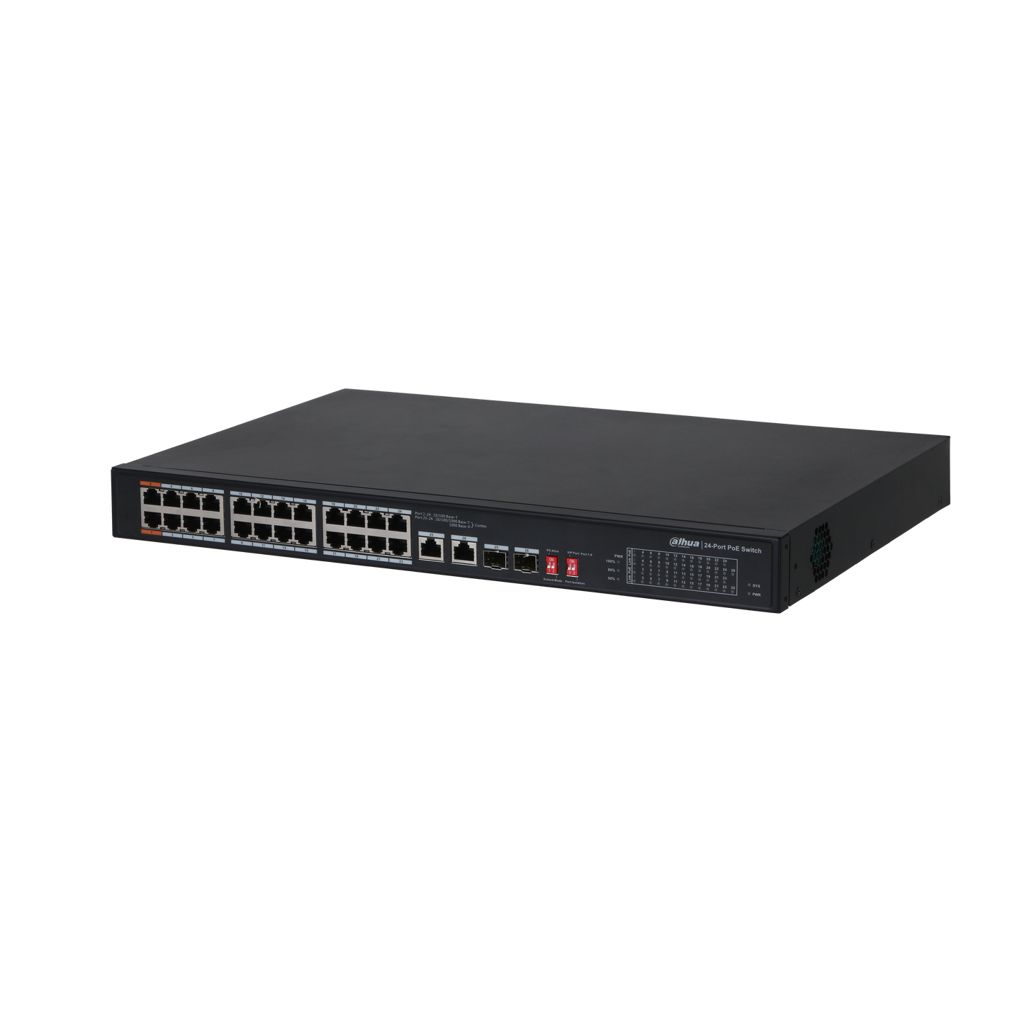Switch 26 Puertos Dahua Gigabit Rack Dh-pfs3226-24et-240 (+IVA)