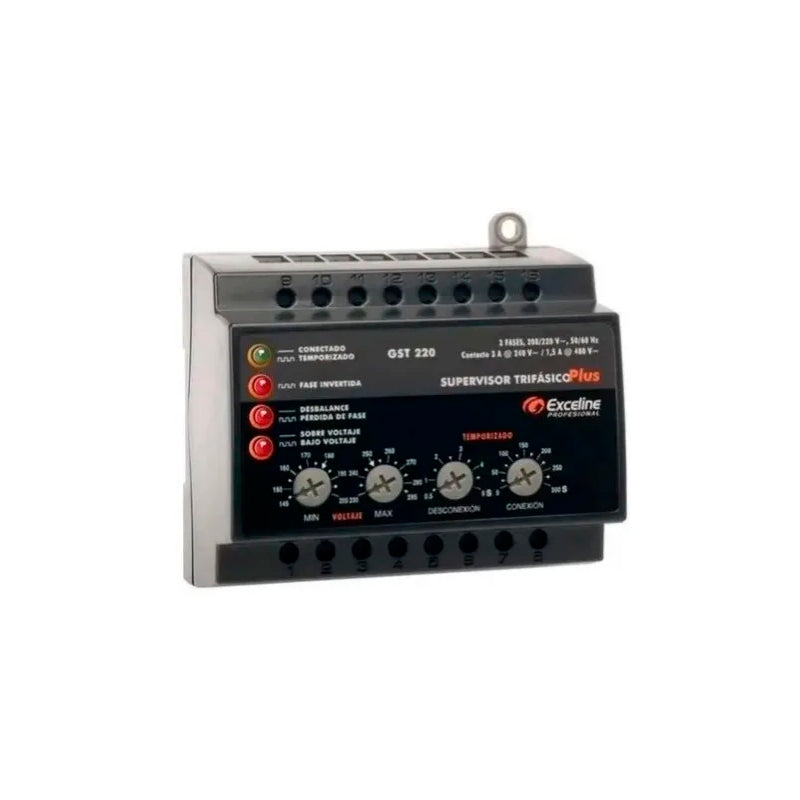 Supervisor Trifásico Plus 220v Sistema Electrico Exceline (+IVA)