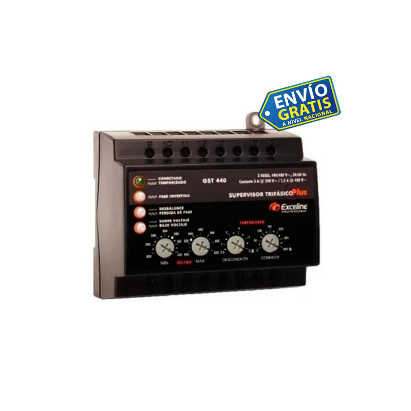 Supervisor Trifasico Plus 440vac Gst-440 Exceline (+IVA)
