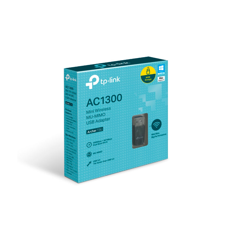 Adaptador Inalambrico T3u Usb Banda Dual Ac1300 Tp-link (+IVA)