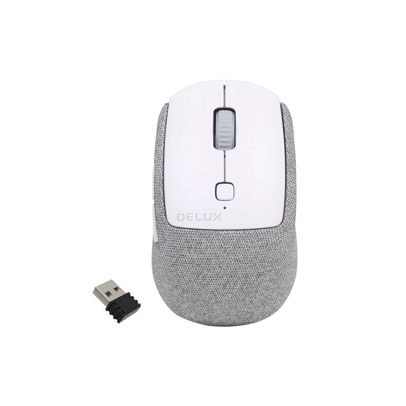 Mouse Delux M520gx Inalámbrico 2400 Dpi Usb Blanco (+IVA)