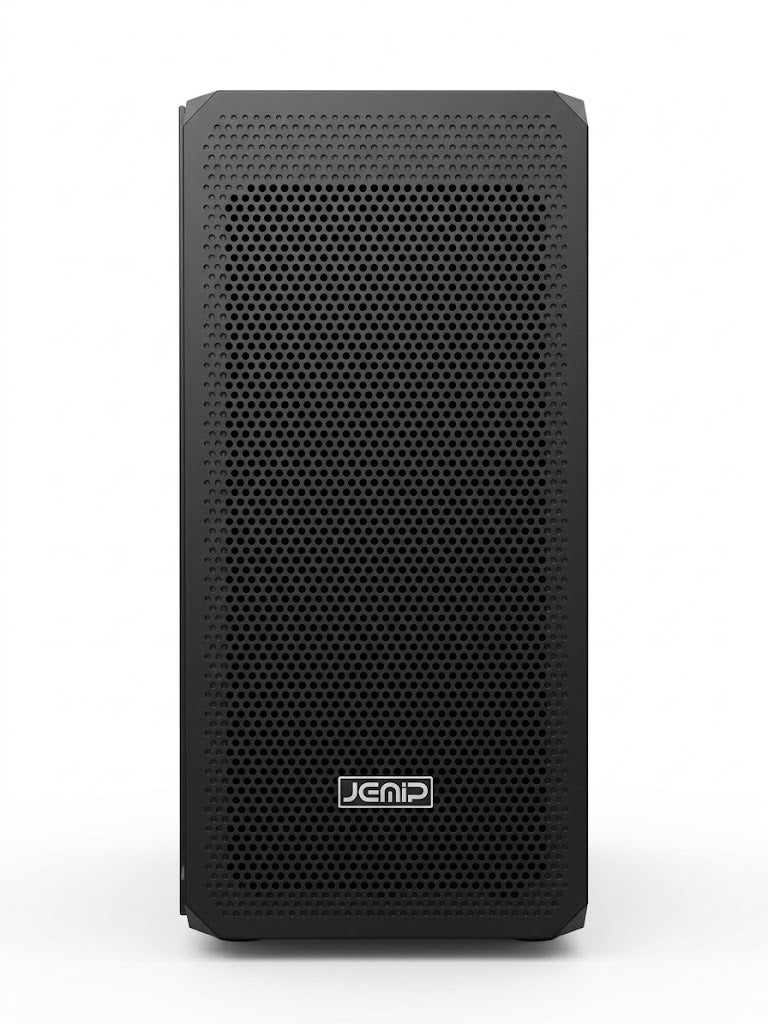 Case Jemip Pro Mesh MATX con  Fuente de Poder 600W