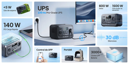 Estación de Poder BLUETTI Premium 30 V2 - 600 W 288 Wh