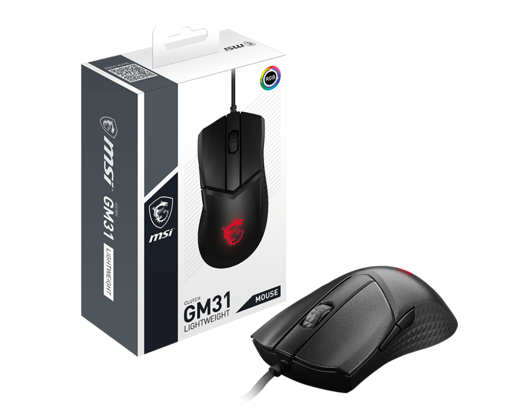 Mouse Gaming MSI Clutch GM31 Lightweight 12000DPI USB
