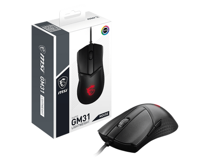 Mouse Gaming MSI Clutch GM31 Lightweight 12000DPI USB