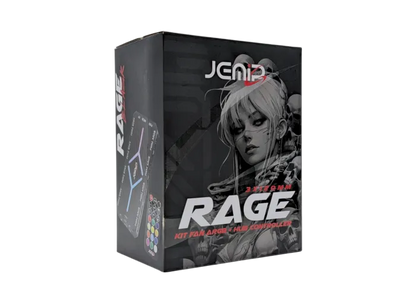 Fan Cooler Kit 3 en 1 Jemip Rage + Hub + Control Remoto 3x12cm (ARGB) Negro