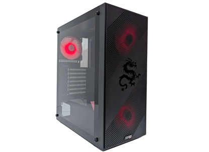 CASE JEMIP GAMING DRAGON ATX 3 FAN RGB NEGRO