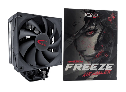CPU Fan Cooler Jemip Freeze Air Fan RGB 230W (Intel-Am4-Am5) Negro