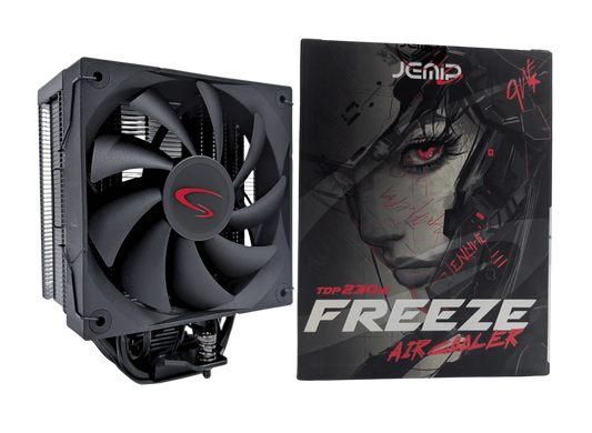 CPU Fan Cooler Jemip Freeze Air Fan RGB 230W (Intel-Am4-Am5) Negro