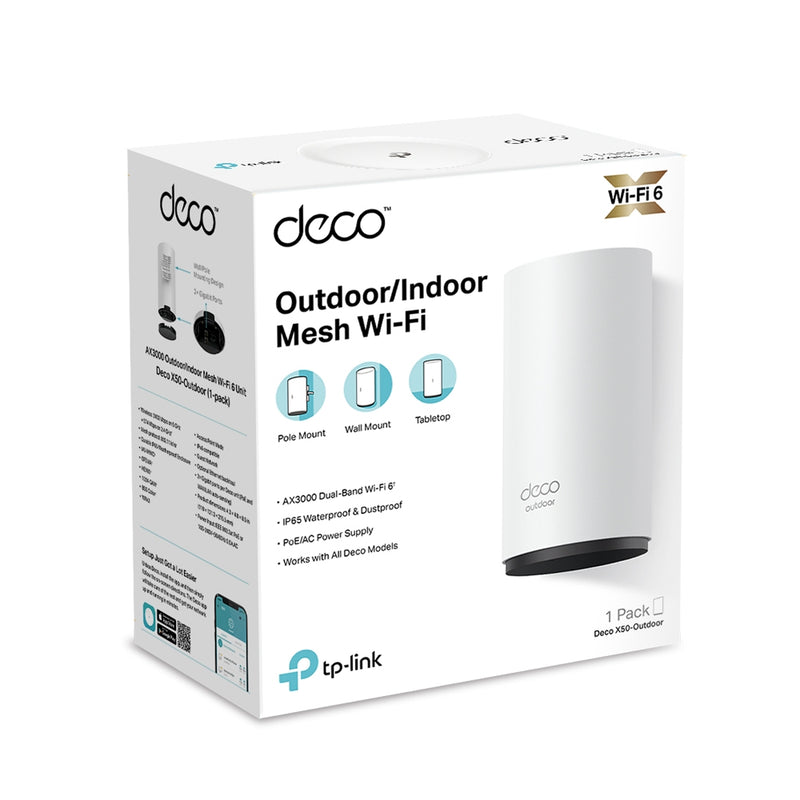 Router Deco X50 Tp-link Outdoor / Indoor Ax3000 Wifi 6 Pared