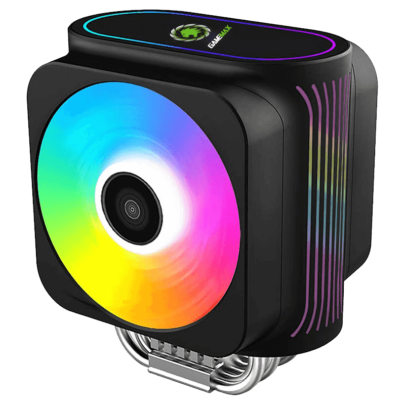 CPU FAN COOLER GAMEMAX GAMMA 600 TORRE DOBLE FAN INTEL- AMD-AM4 ARGB NEGRO