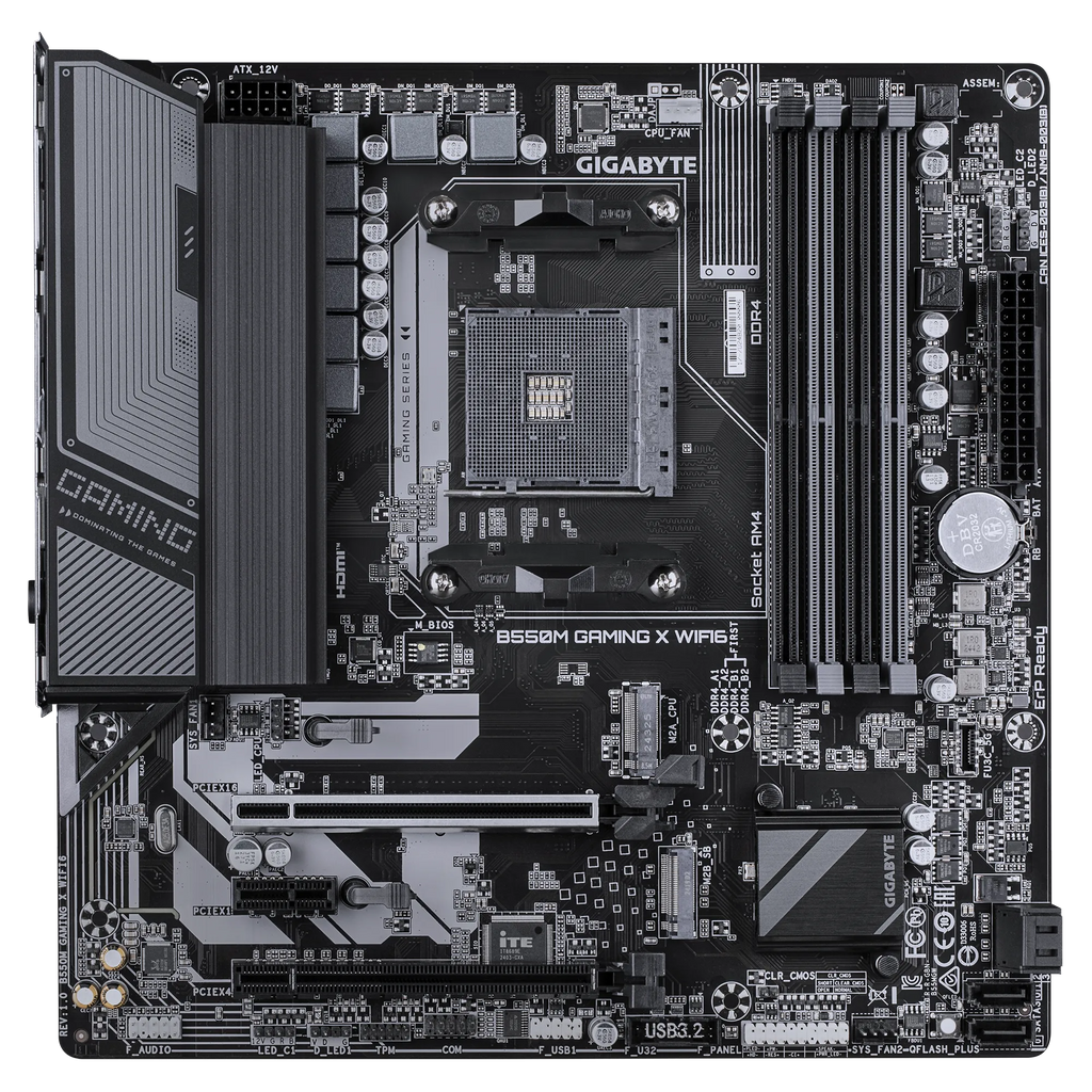 Tarjeta Madre Gigabyte B550M Gaming X Wifi 6 AM4 AMD