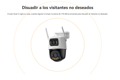 Cámara Seguridad Imou Cruiser Dual 2 8MP (3MP + 5MP) WiFi + Audio + Mic | Para exterior