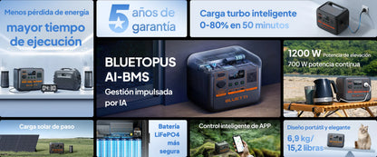 Estación de Poder BLUETTI AC50P - 700 W 504 Wh