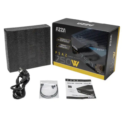 Fuente de Poder Azza 750W (PSAZ750W) 80+ Bronce | Color Negro