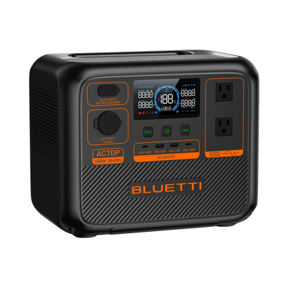 Estación de Poder BLUETTI AC70P - 1000 W 864 Wh