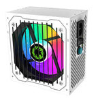 Fuente De Poder GAMEMAX 800W VP-800-RGB-M 80+ Bronce Semi-Modular Blanco