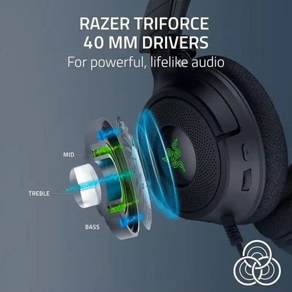 Audífono Gaming con Micrófono Razer Kraken V4 X (USB/USB-C) Negro