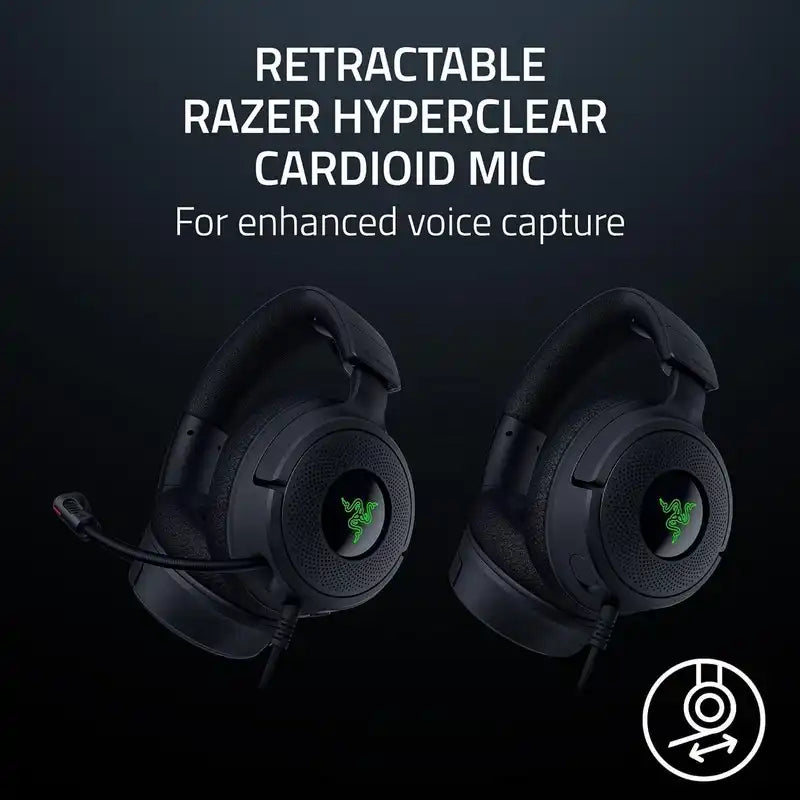 Audífono Gaming con Micrófono Razer Kraken V4 X (USB/USB-C) Negro