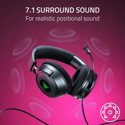 Audífono Gaming con Micrófono Razer Kraken V4 X (USB/USB-C) Negro