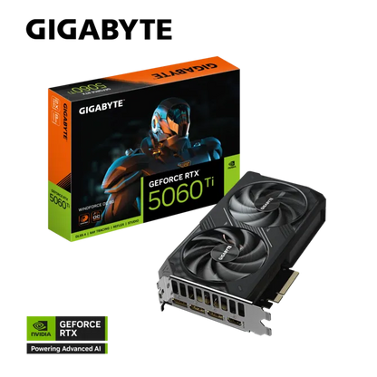 Tarjeta de Video Gigabyte NVIDIA RTX 5060Ti WindForce OC 8GB GDDR7