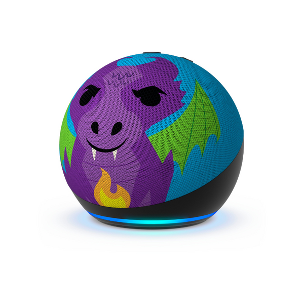 Amazon Alexa Echo Dot Kids Dragón de Fuego 5ta Generación 2022 (+IVA)
