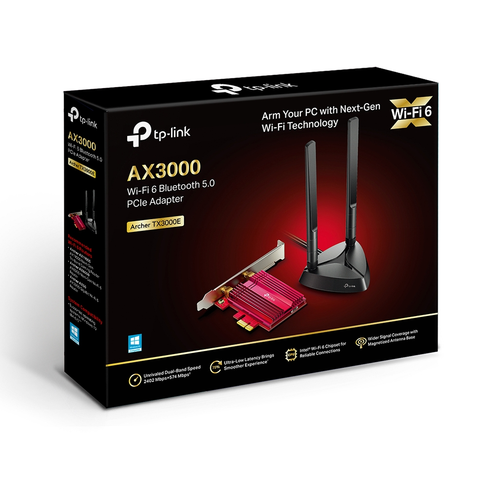 Adaptador Pcie Ax3000 Wi-fi 6 Bluetooth 5.0 Tp-link