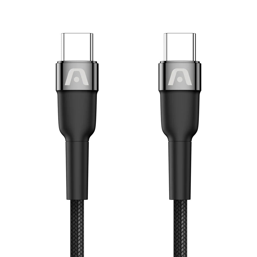 Cable Tipo C A Tipo C 65 W Nylon Trenzado 1.8mts Argomtech Negro (+IVA)
