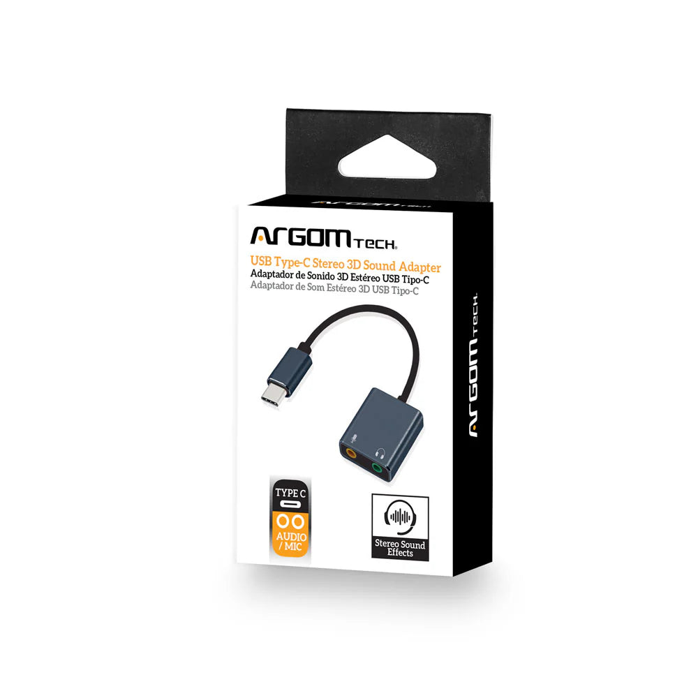 Adaptador De Cable De Sonido Estéreo Tipo C Argomtech (+IVA)